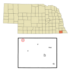 Location of Lewiston, Nebraska