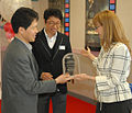 Camp Humphreys theater employees receive the Reel Time Award, given to the best theater in the Department of Defense.