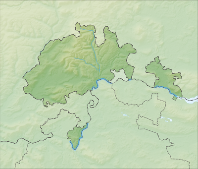 Location map Switzerland Schaffhausen