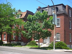 Private residences in Dutchtown, houses of locally made brick