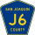 County Road J6 marker