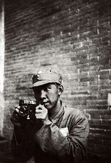 Sha circa 1944, photographed by his student Gu Di