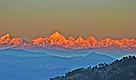 View of Trisul and Panchchuli peaks from Kausani