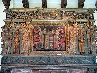 Chimney-piece from Tabley Old Hall