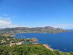 Agay, a seaside resort in Saint-Raphaël