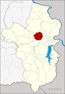 District location in Ubon Ratchathani province