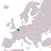 Location map for Belgium and Cyprus.