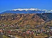 The Bucegi Mountains viewed from Bran