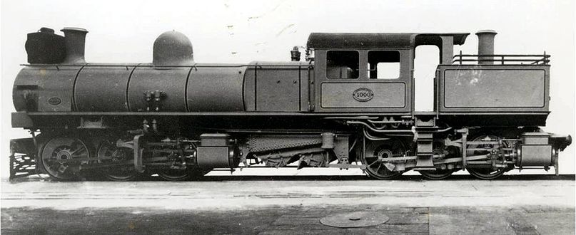 Works picture of CSAR Class M no. 1000 sans tender, c. 1904