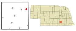 Location of Sutton, Nebraska