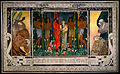An Allegorical Wedding: Sketch for a carpet Triptych (from right to left): Exile, Marriage, Redemption, 1906