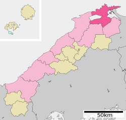 Location of Matsue