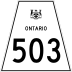 Highway 503 marker