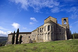 Apse view of the pieve of Romena.