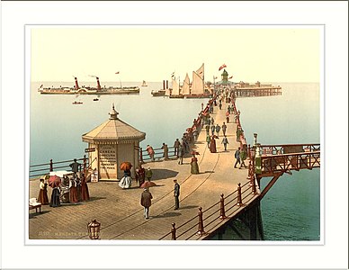 A late-Victorian depiction of the pier