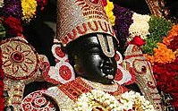 Dhruva Beram or the Moola Virat, main idol of the temple in Tirupati