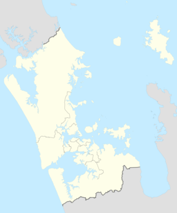 Location within the Auckland Region