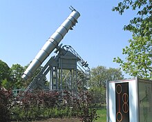 Rathenow's Giant Telescope in the modern "Park of Optics" where it is located since 2009.