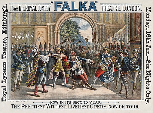 Falka poster by David Allen & Sons, restored by Adam Cuerden