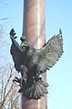 The front of the eagle sculpture from the monument.