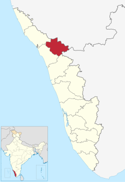 Location within Kerala