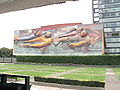 Mural outside of the main administration building
