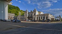 The current view of the former Kazansky railway station, converted into the office of the Novakard company