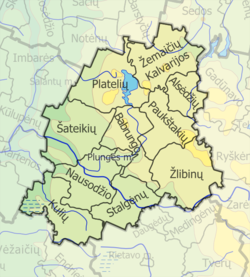 Map of Plungė district municipality