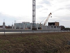 Construction of Reston Town Center station in 2017