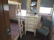 A Bedroom in the historic Roald Amundsen Pullman Private Railroad Car.