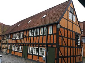 Building in courtyard