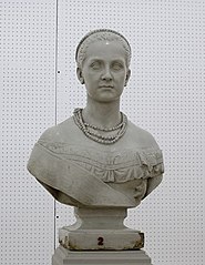 Bust of Queen Olga of Greece.