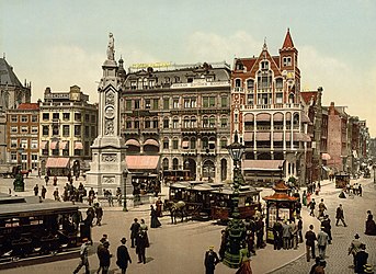 Dam Square, Amsterdam, c. 1900