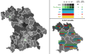 2018 Bavarian state election, Black is CSU, Red is SPD,