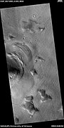 Lobate debris apron around mesa, as seen by HiRISE under HiWish program