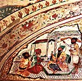 Guru Ram Das fresco from a Samadh at an Udhasi Darbar.