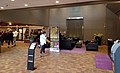 Wentworth Concourse viewed from the main entrance. The Wentworth Room is to the left, and the entrance to FirstOntario Concert Hall is to the right