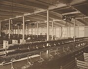 Mule spinning department