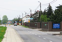 Kobiałka Street located in the neighbourhood of Kobiałka, in 2017.