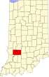 State map highlighting Greene County