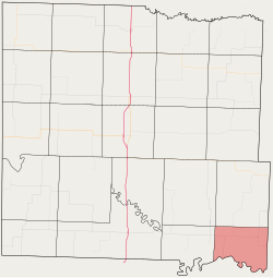 Location in Bates County