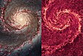 Stars vs. Dust in M51