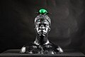 Khepera. A glass statue from the series Myth-Science of the Gatekeepers by Marques Redd and Mikael Owunna.