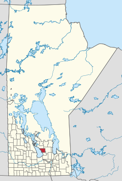 Location of Coldwell in Manitoba