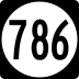 State Route 786 marker