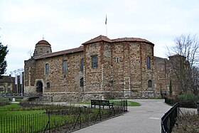 Colchester Castle in Colchester, the administrative centre and largest settlement