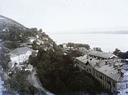 The harbor and freight railway station of Baziaș (2 January 1908)