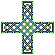 A basic form of a Celtic knotwork cross