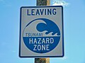 Leaving Tsunami Hazard Zone, Santa Barbara County, CA: 2014