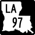 Louisiana Highway 97 marker